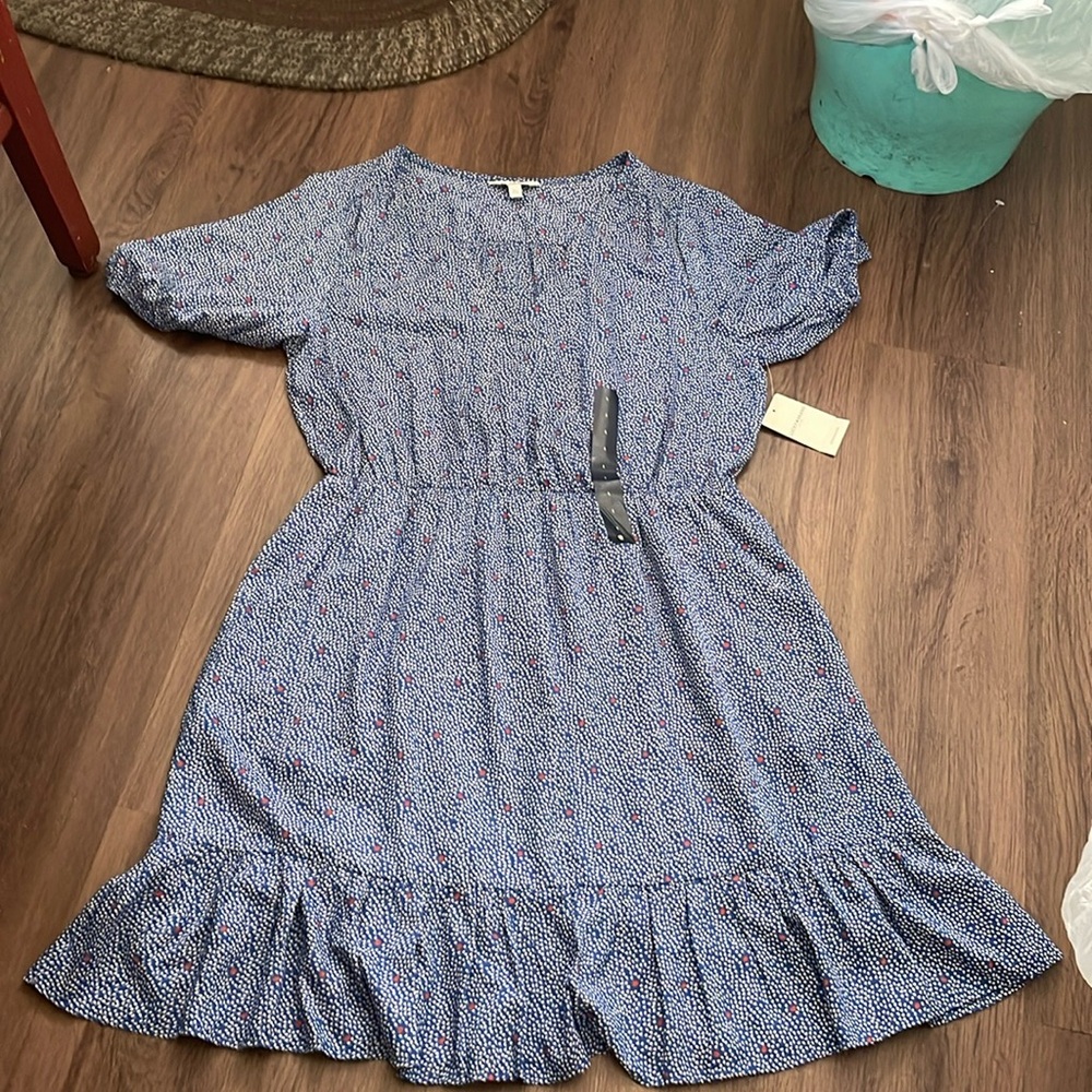 Lucky Brand Polka Dot Women Dress Size Large NWT